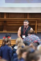Gladiator ‘Steel’ Visits Talbot Heath